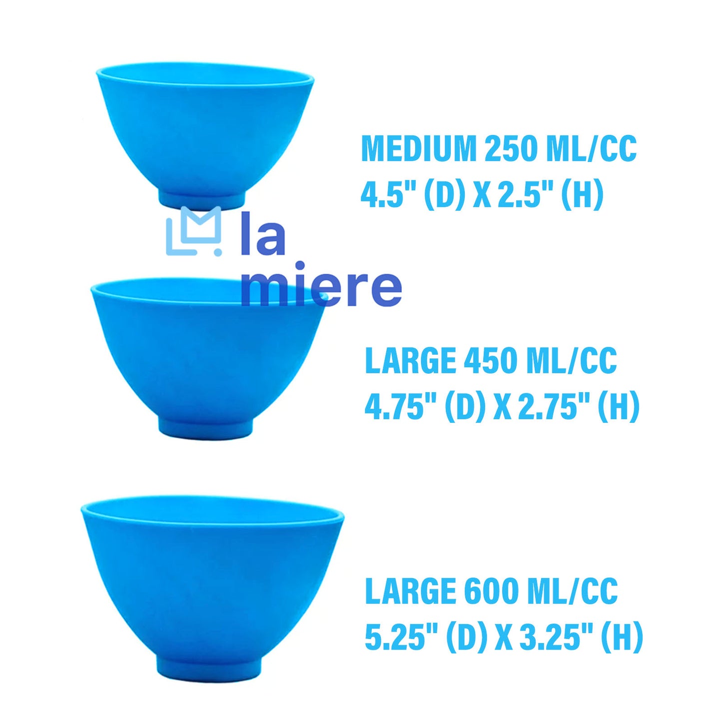 Light Blue Silicone Flexible Dental Mixing Bowl, Mixing Plasters