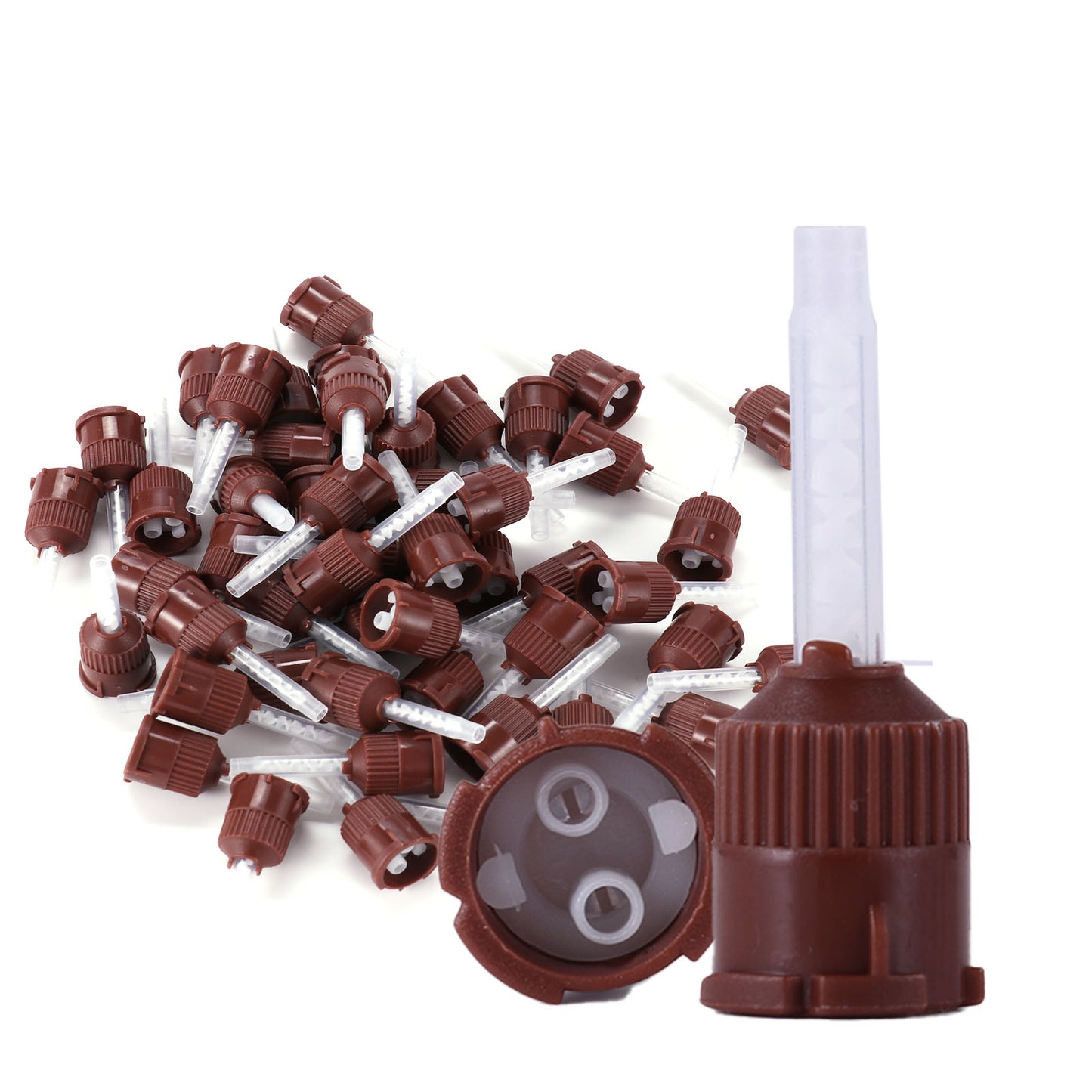 LA MIERE 50 Pcs High Performance Impression Mixing Tips,  Compatible with Impression Material Dispenser Systems Heavy Body